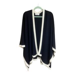 Mersea Charlston Travel Wrap OS Navy White Luxury Old Money Nautical Lagenlook